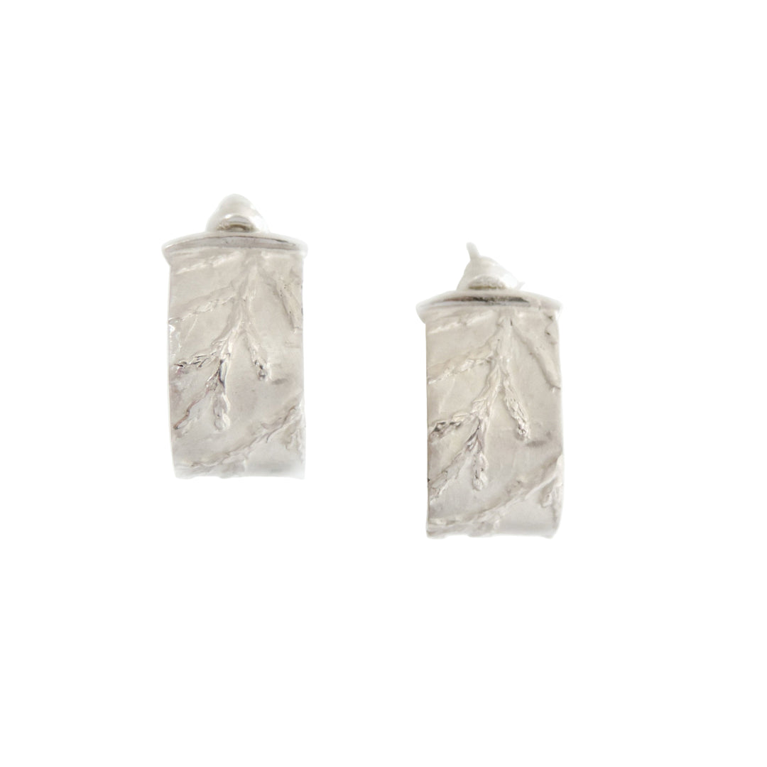 Cedar Tecture Hoop, Earring