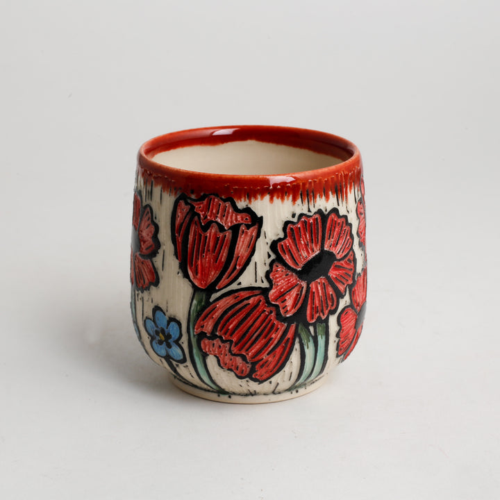 Tumbler, Short - Poppy, Red