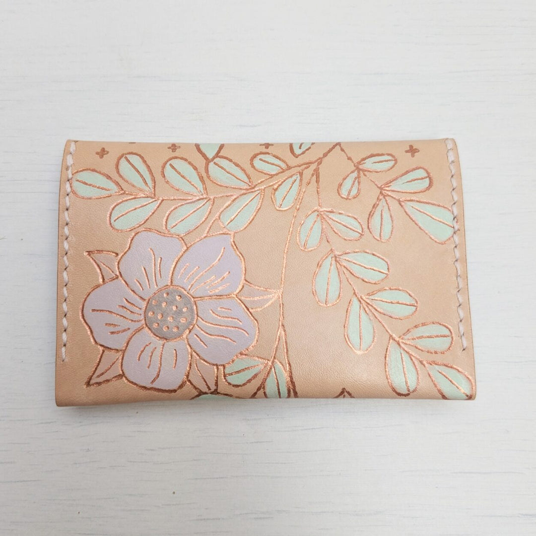 Floral Mushroom Small Envelope Cardholder