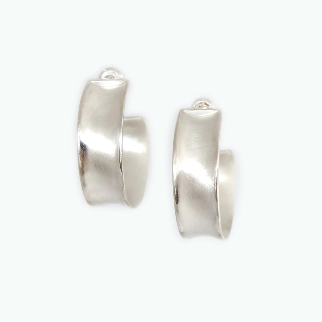 Wide Concave Hoop, Earring