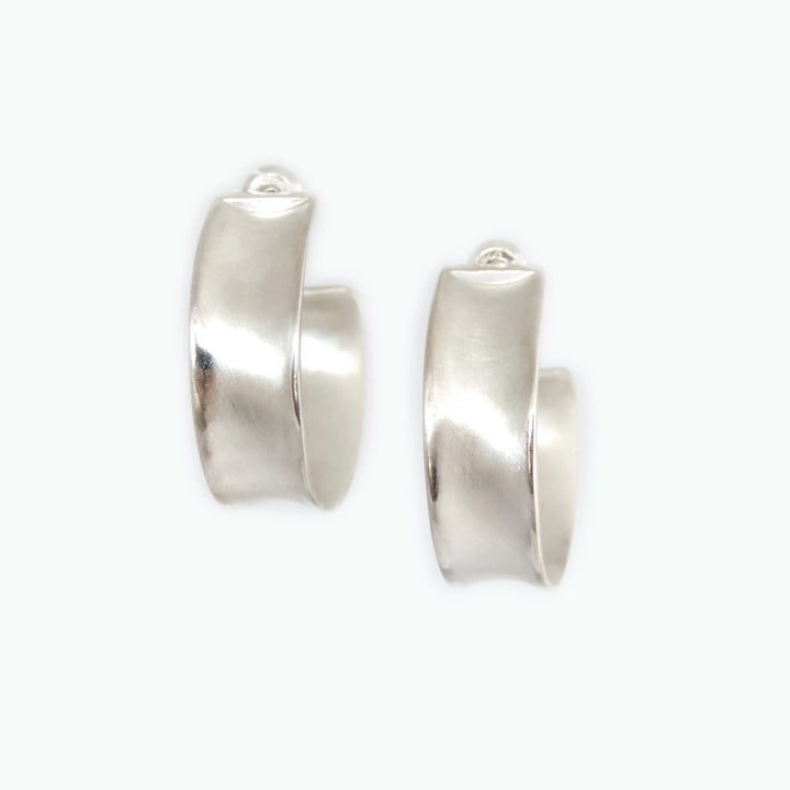 Wide Concave Hoop, Earring