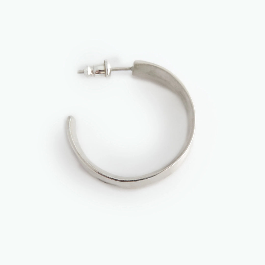Wide Concave Hoop, Earring