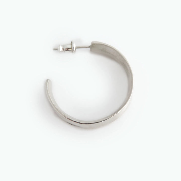 Wide Concave Hoop, Earring