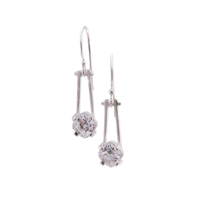 Cushion Cut CZ, Earring