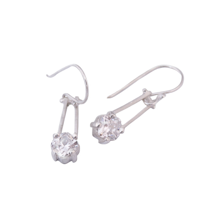 Cushion Cut CZ, Earring