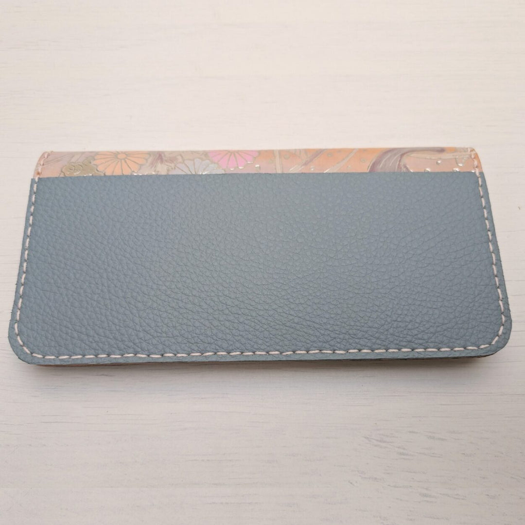Blue Japanese Long Wallet