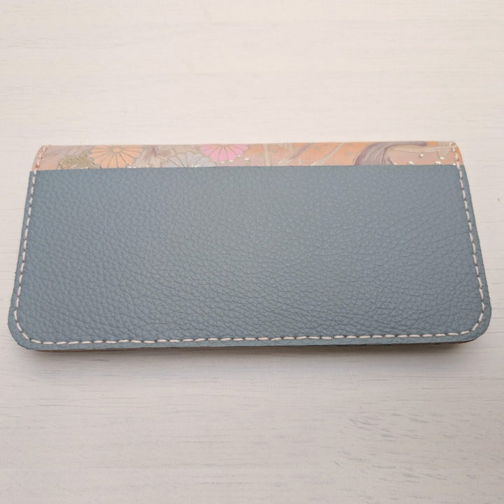 Blue Japanese Long Wallet
