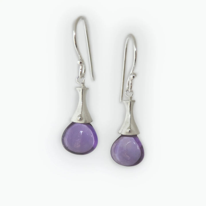 Hourglass Amethyst, Earring