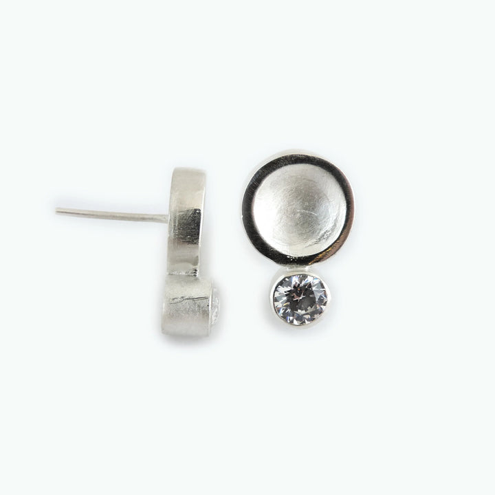 Earring, Rocket CZ Post