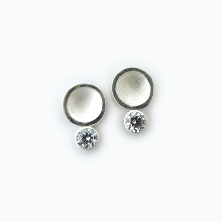 Earring, Rocket CZ Post