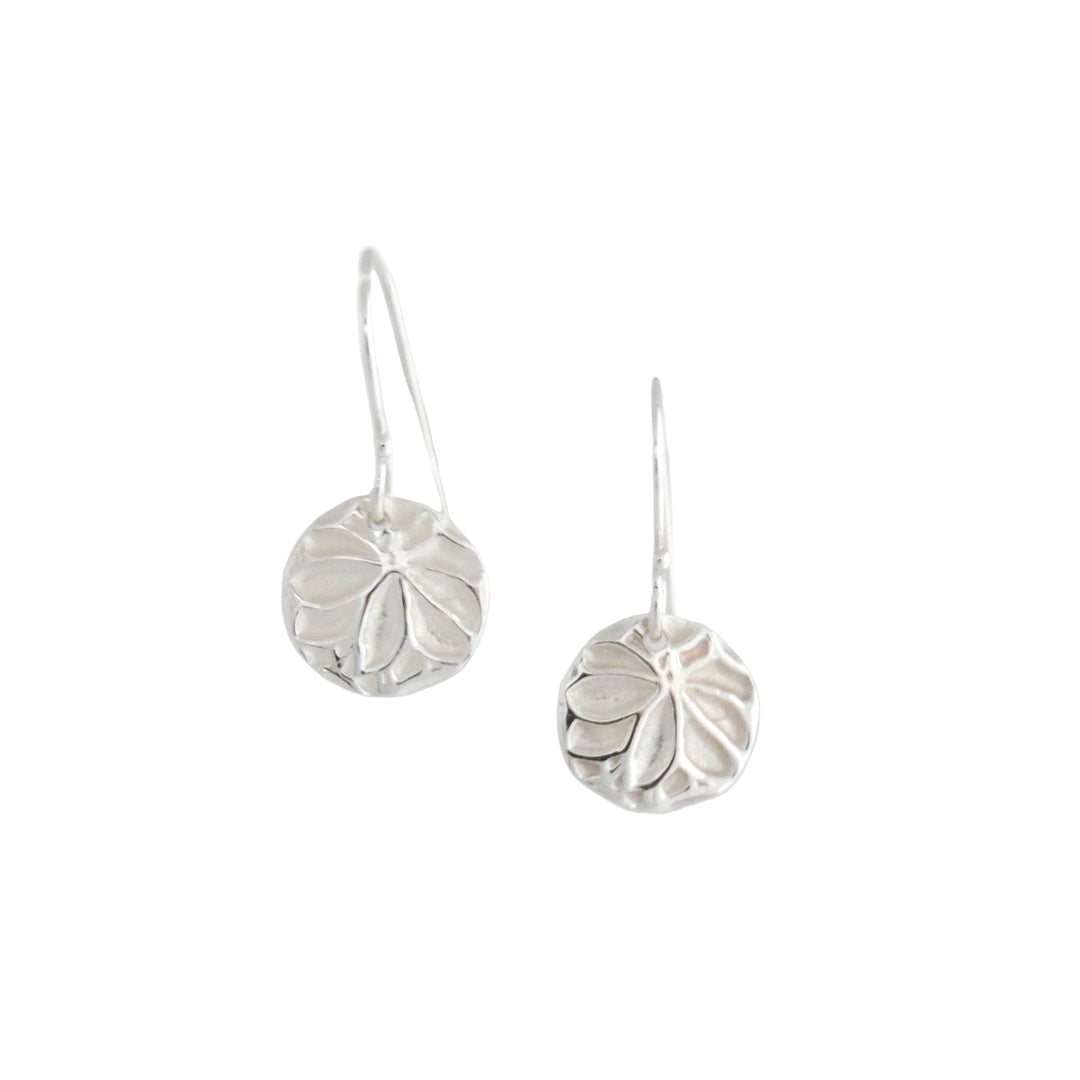 Flower Texture Small Circle, Earring