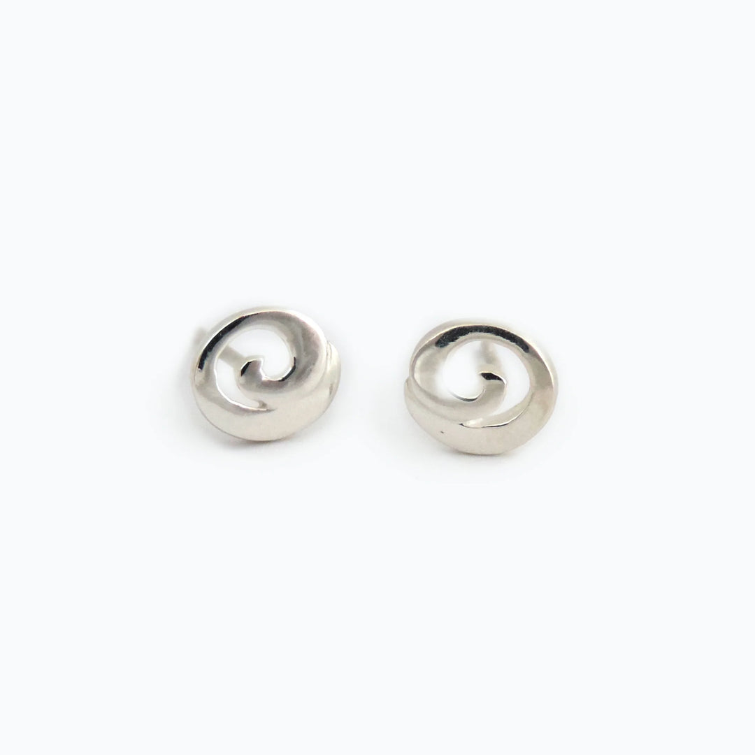 Swirl Post Oval, Earring