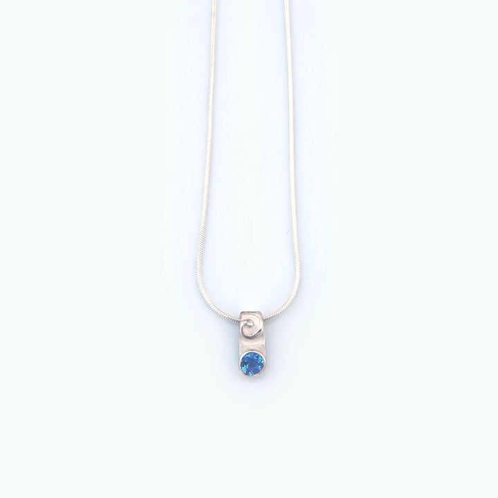 Swirl Blue Topaz, Necklace