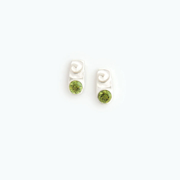 Swirl Peridot, Earrings