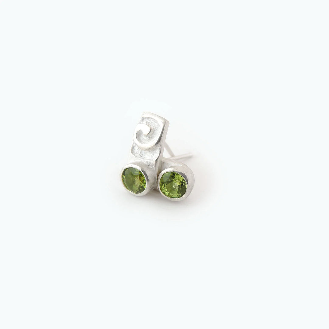 Swirl Peridot, Earrings